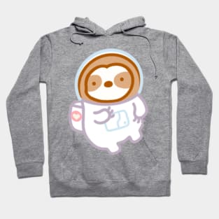 Cute Astronaut Sloth in Space Hoodie